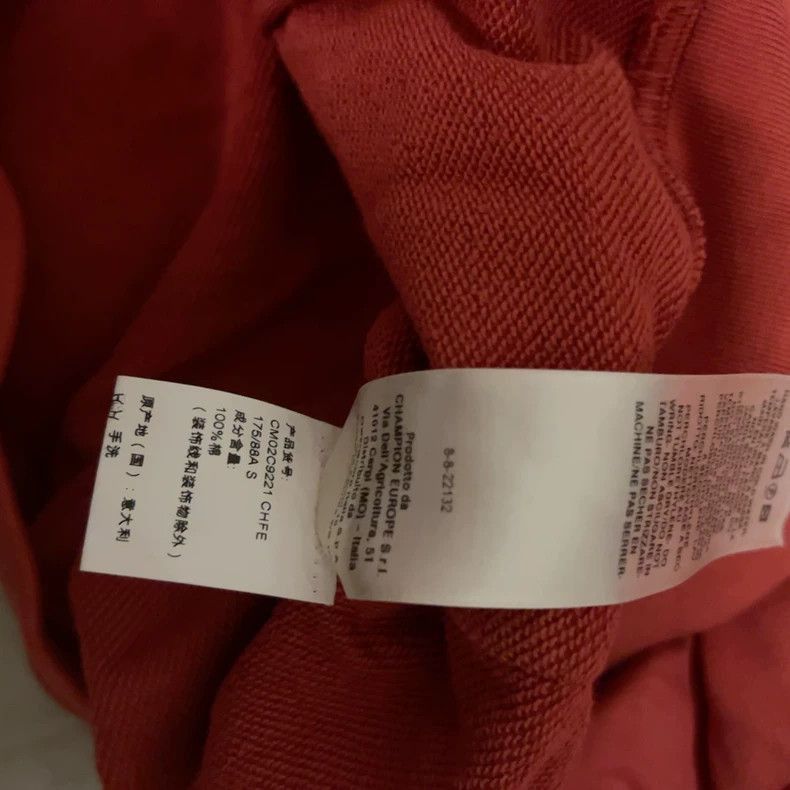 Rick Owens Rick Owens Rick Owens Champion Hoodie in Red Color-2507 Size US S / EU 44-46 / 1 - 5 Thumbnail