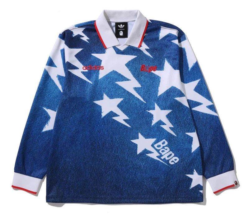 Bape Bape Adidas LS Jersey Size ONE SIZE - 1 Thumbnail