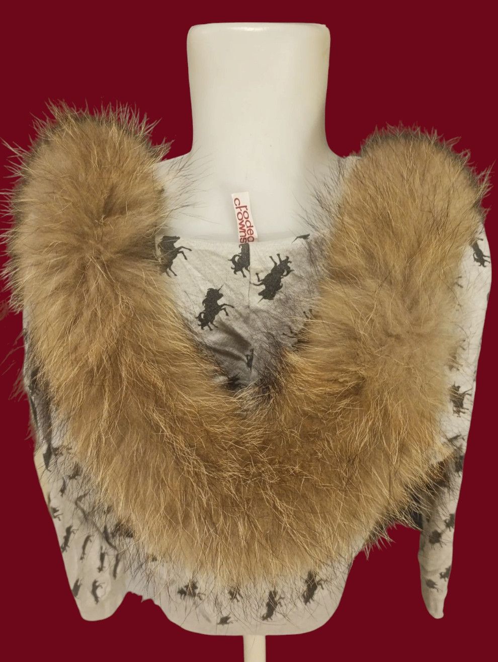 Japanese Brand Rodeo Crowns Fur Zip Hoodie Long Sleeve Size US L / EU 52-54 / 3 - 20 Thumbnail