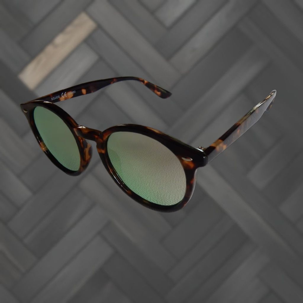 Vintage VINTAGE Sojos Sunglasses Women Adult Brown Green 50mm UV Protection 1980s Size ONE SIZE - 1 Thumbnail