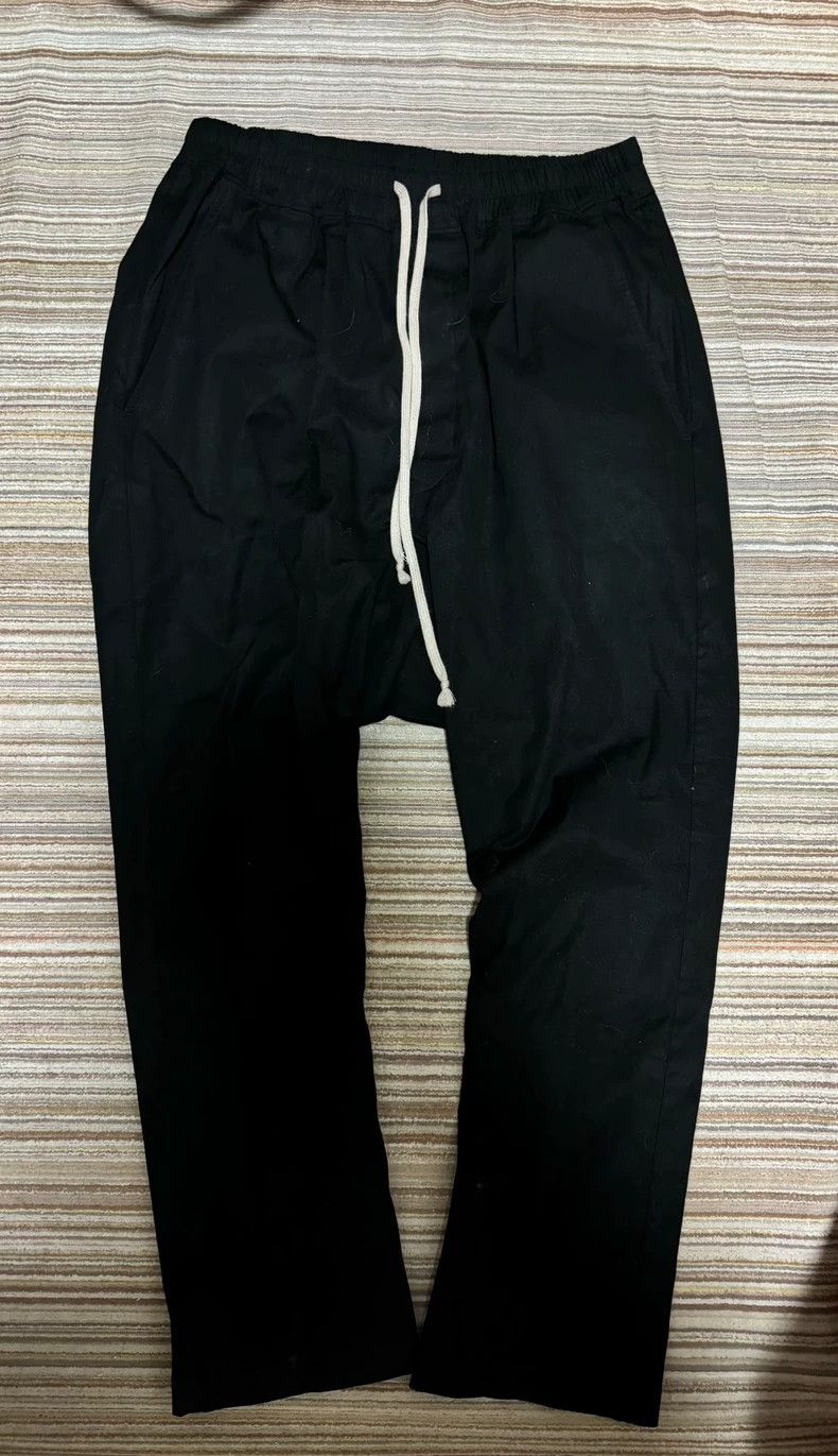 Rick Owens Drkshdw Rick Owens DRKSHDW Drawstring Cotton Pants - dmc Size US 34 / EU 50 - 1 Thumbnail
