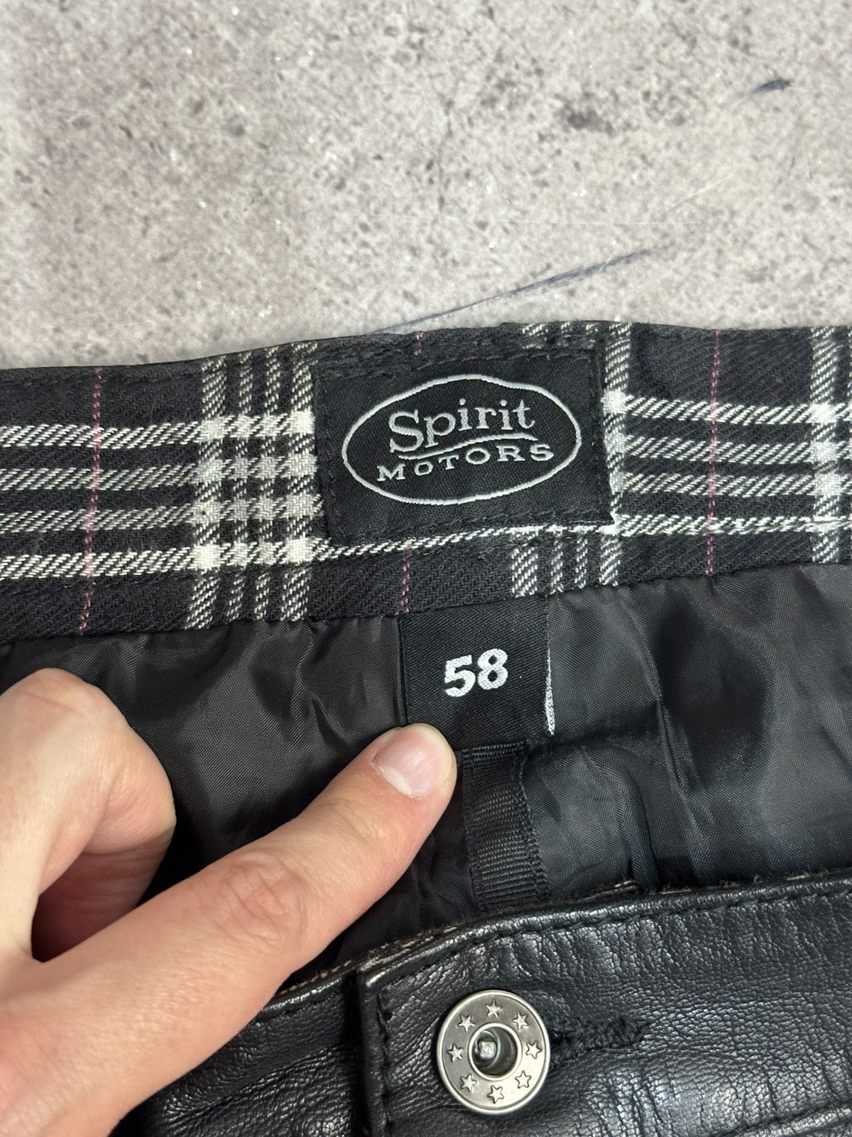 Leather Vintage Spirit Motors by Polo Leather Pants Black Riding Y2K Size US 36 / EU 52 - 11 Thumbnail