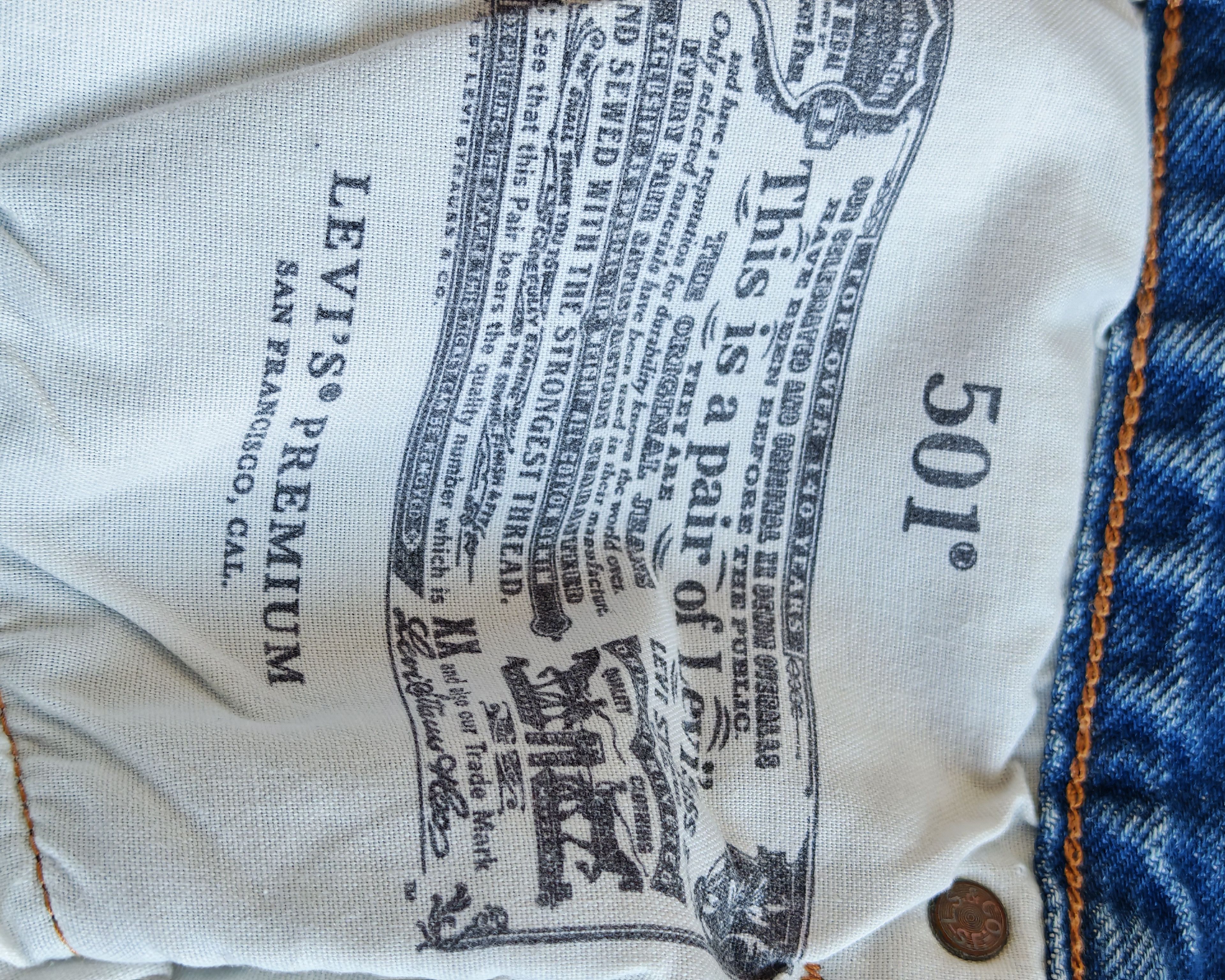 Levi's RARE Sample Levi's 501 Rhinestone Jeans W27 Size 27" / US 4 / IT 40 - 10 Thumbnail