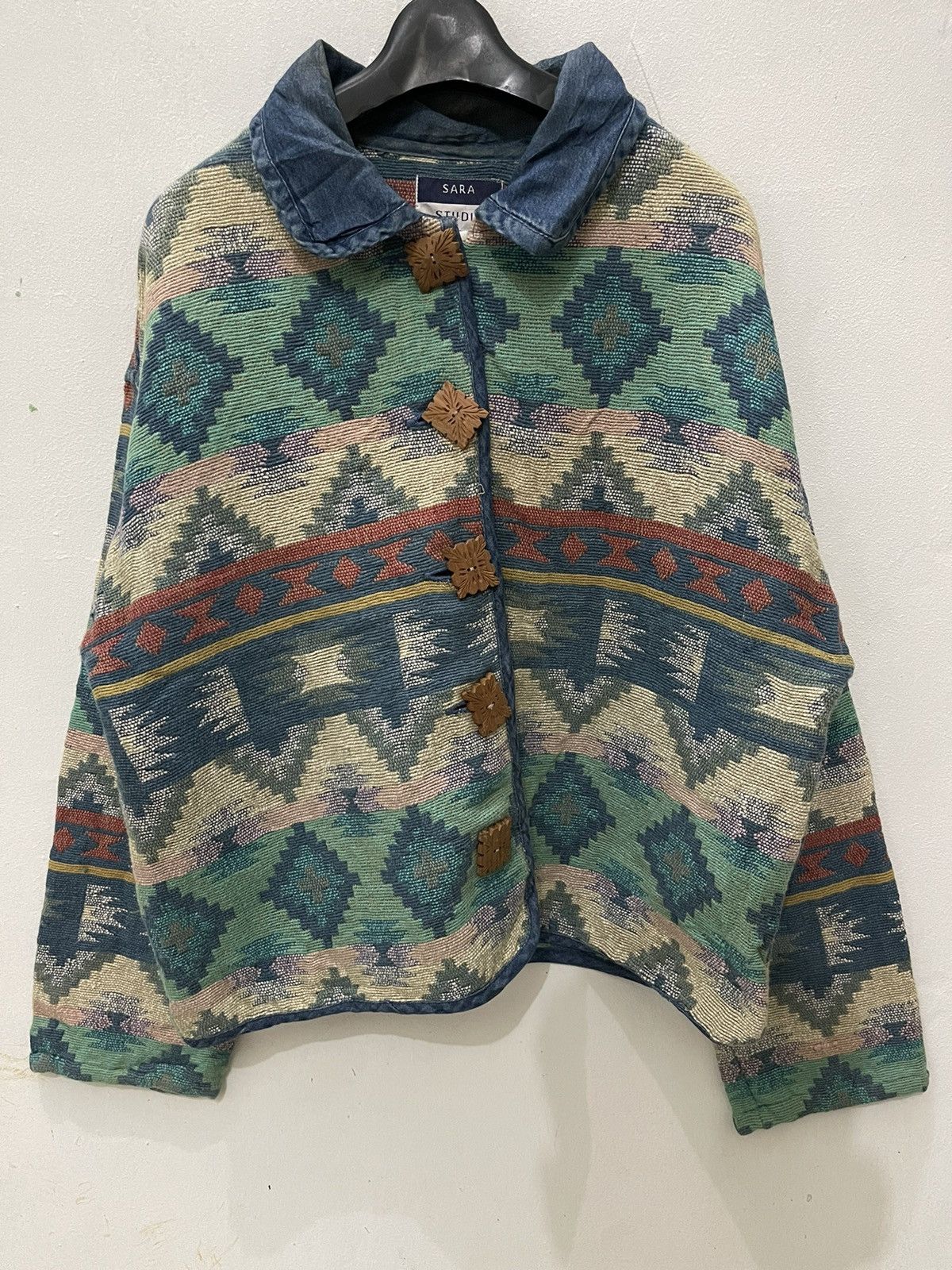 Vintage Sara Studio Navajo Design Jackets Size L / US 10 / IT 46 - 1 Thumbnail