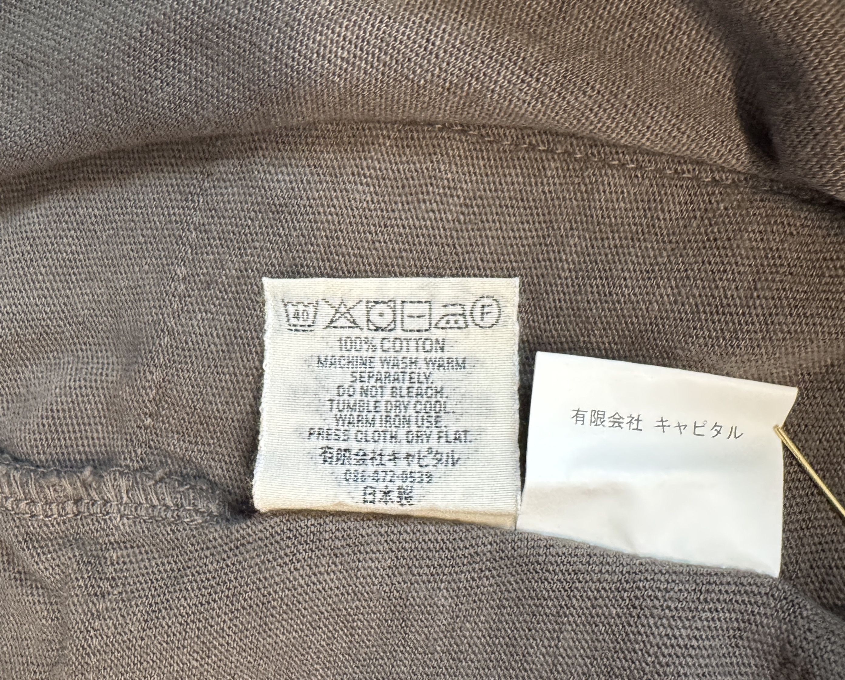Kapital KAPITAL GAUZE JERSEY BISCUIT POCKET T-SHIRT INK BLACK SIZE 3 Size US L / EU 52-54 / 3 - 9 Thumbnail