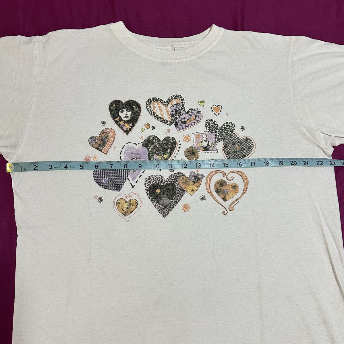 Vintage Vintage Heart T Shirt L 1990s Rapizzi Size US L / EU 52-54 / 3 - 6 Thumbnail