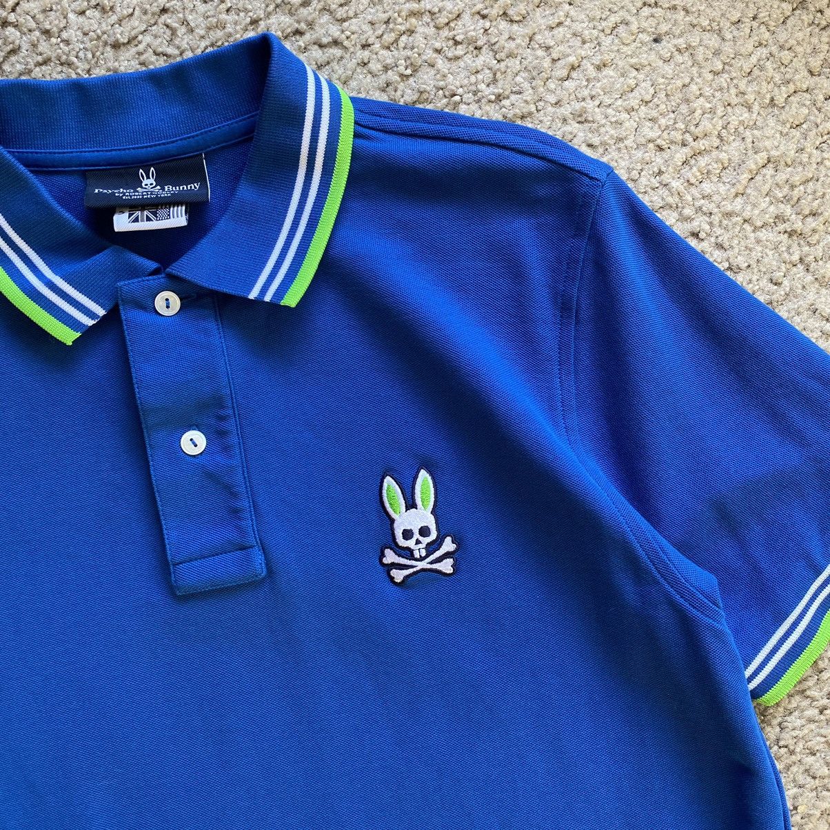 Psycho Bunny Psycho Bunny Blue/Green Polo Shirt Size US M / EU 48-50 / 2 - 1 Thumbnail