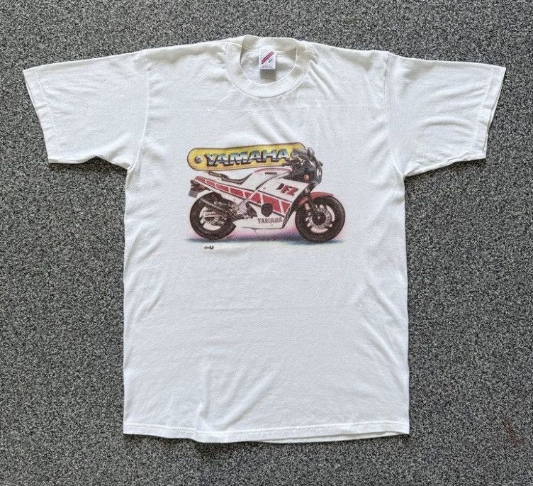 Vintage Vintage Rare Yamaha FZR Motorcycle T-Shirt | Single Stitch | Size US L / EU 52-54 / 3 - 4 Thumbnail