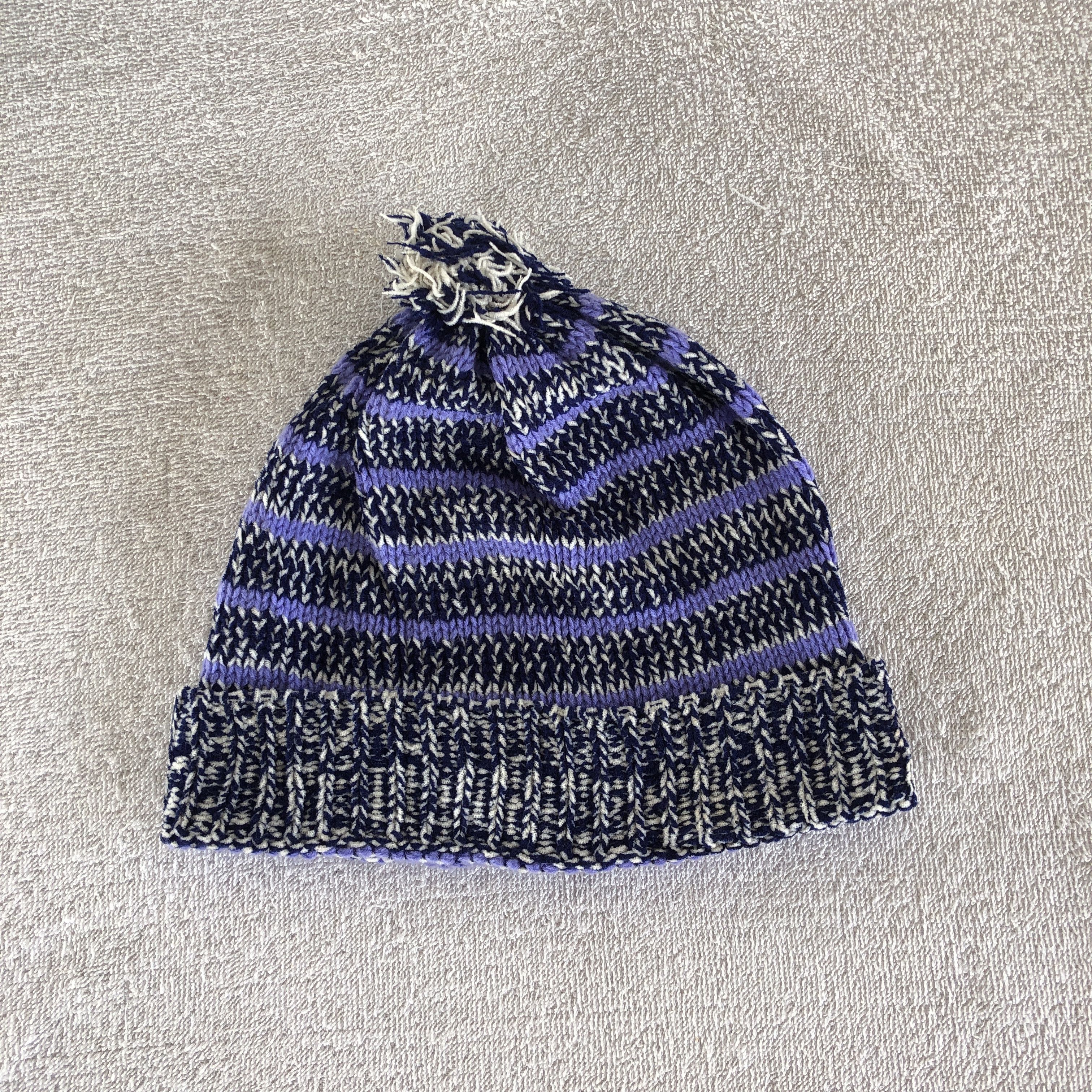 Japanese Brand Vintage Y2K Cable Knit Beanie Pom Pom Snow Caps Hats Size ONE SIZE - 5 Thumbnail