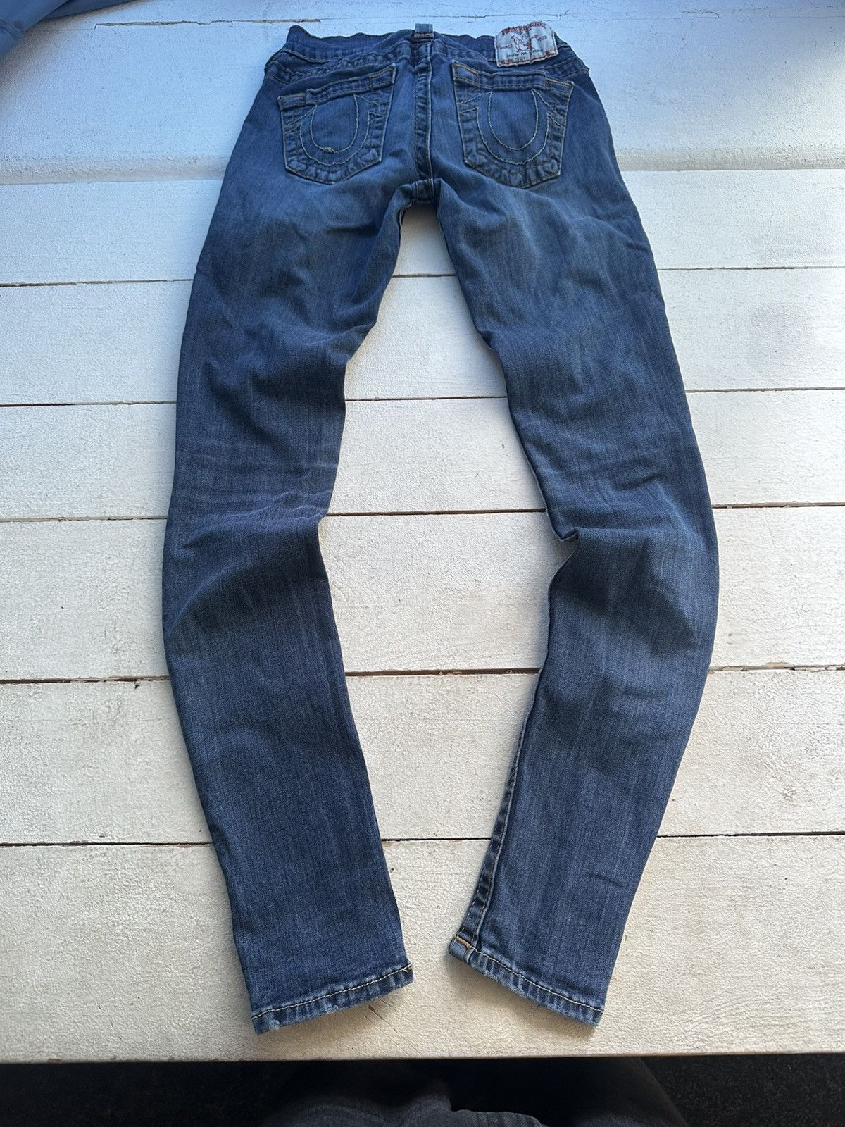 True Religion AVANT GARDE 🚨 TRUE RELIGION BLUE WOMEN PANTS WITH LOGO Size 24" / US 00 / IT 34 - 1 Thumbnail