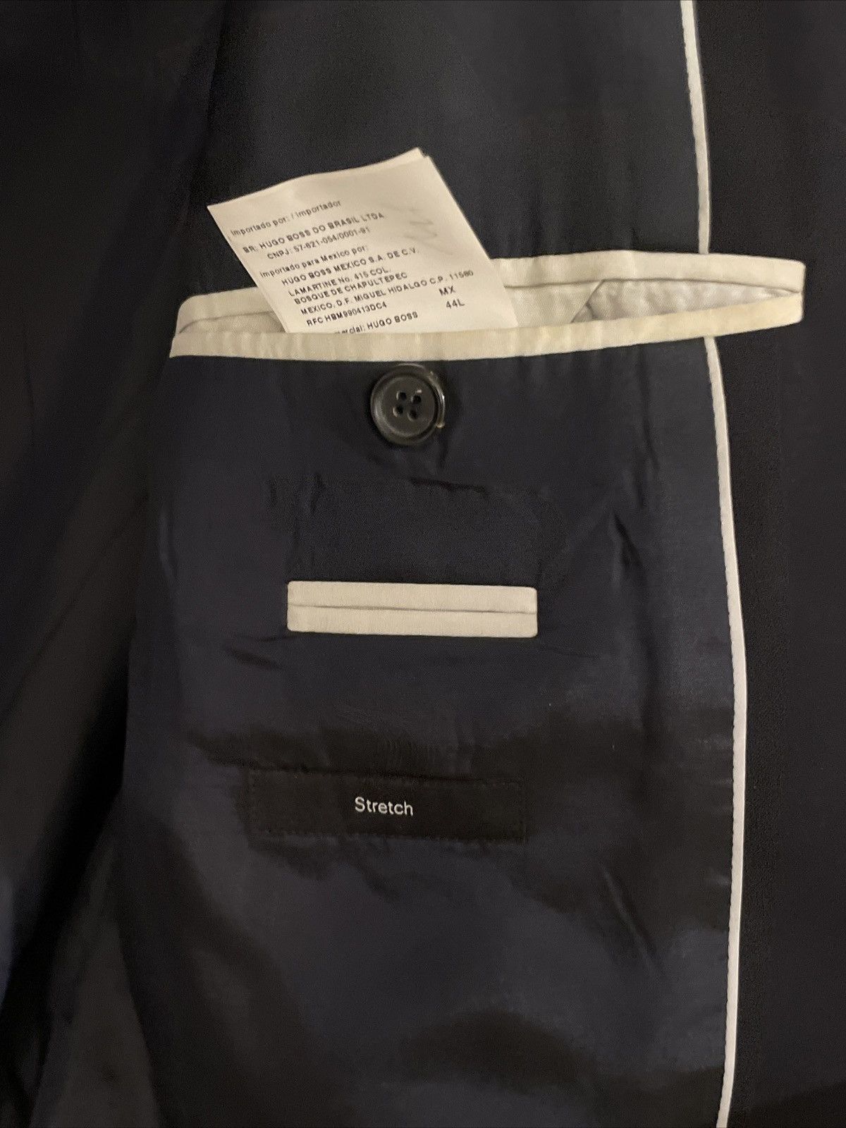 Hugo Boss Hugo Boss Jam Sharp 2 Button Blue Suit Jacket Blazer Size 44L - 3 Thumbnail