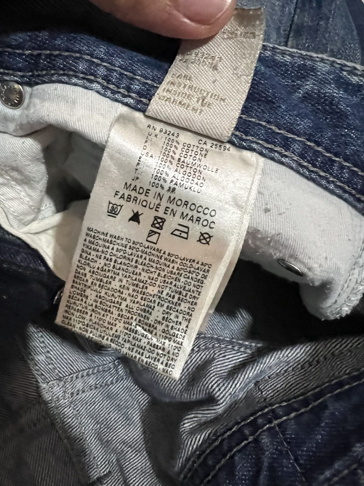 Diesel × If Six Was Nine 🌈Baggy🌈Vintage Diesel Industry Distress Jean Size US 35 - 19 Thumbnail