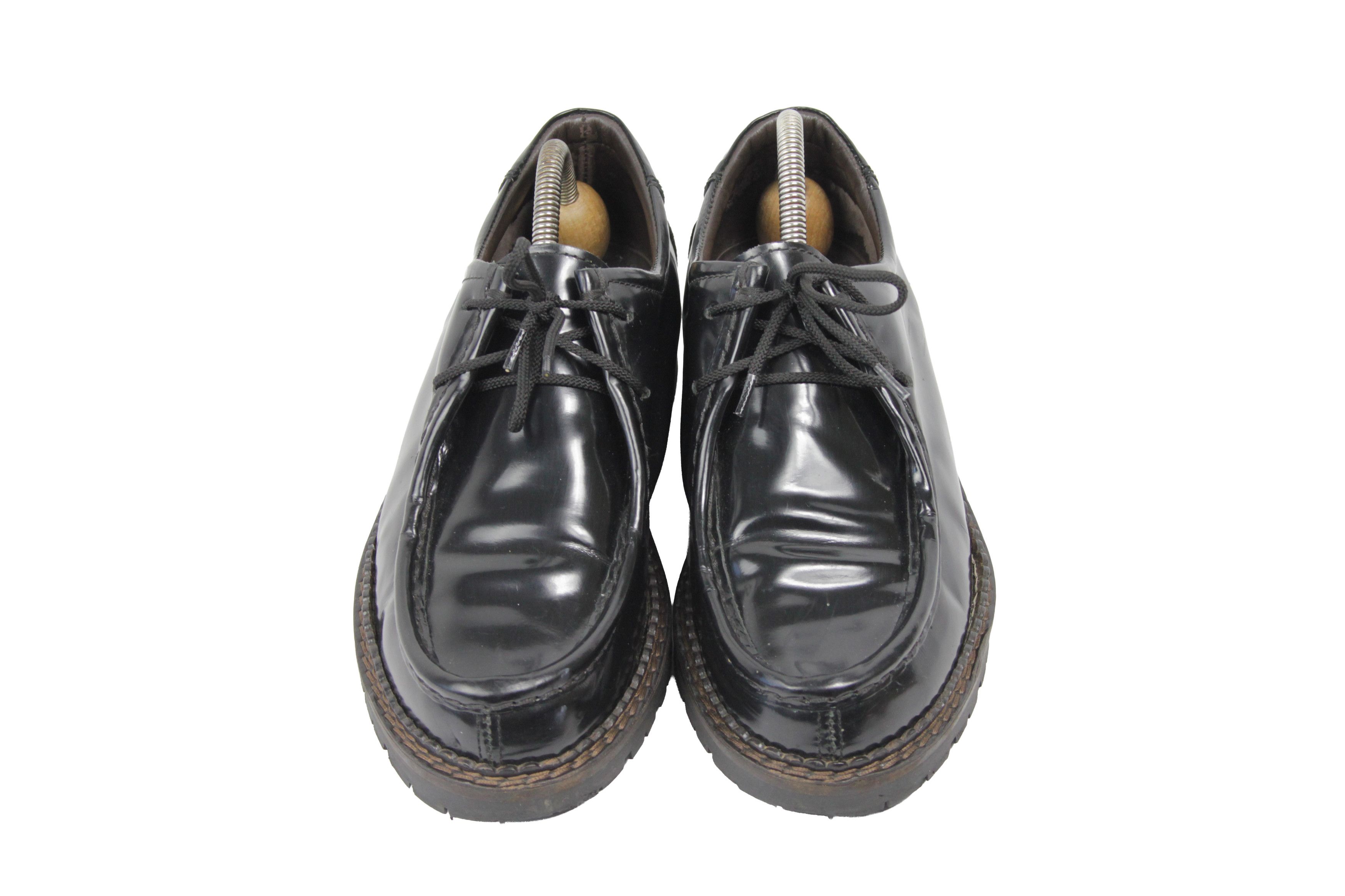 Japanese Brand Maze L1710 Patent Lug Sole Hand Made Derby Size US 8 / EU 41 - 7 Thumbnail