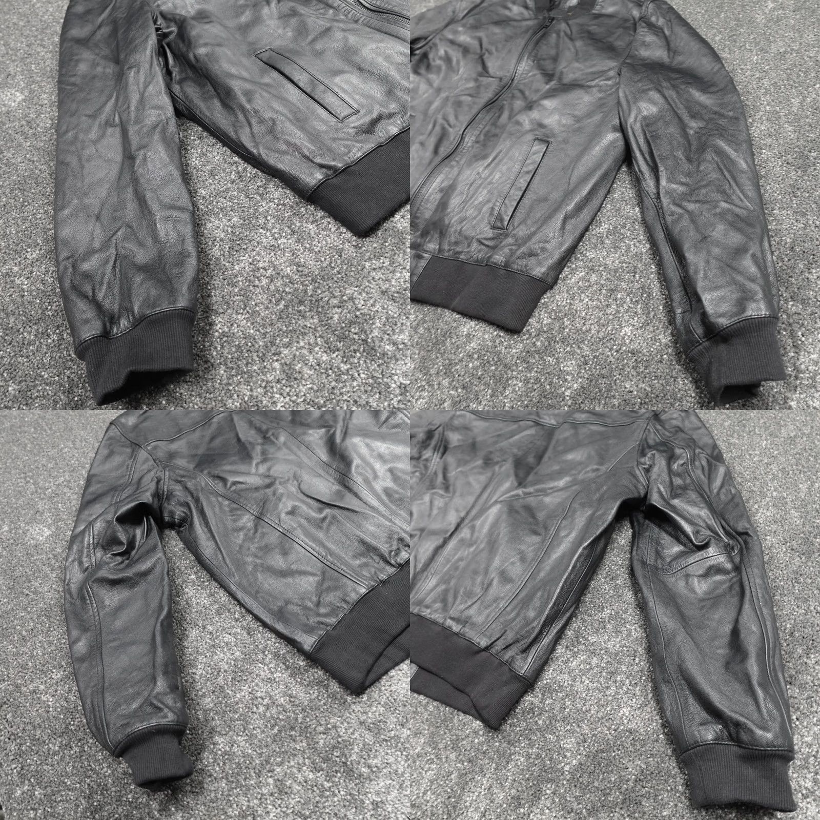 NEXT NEXT Leather Bomber Jacket Coat Black Size 2XL Men's New With Tags Size US XXL / EU 58 / 5 - 8 Thumbnail