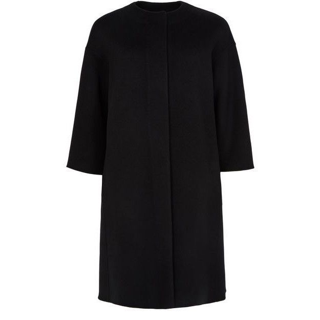 MAX MARA Helene Black Wool Long Coat New & Authentic (Women'