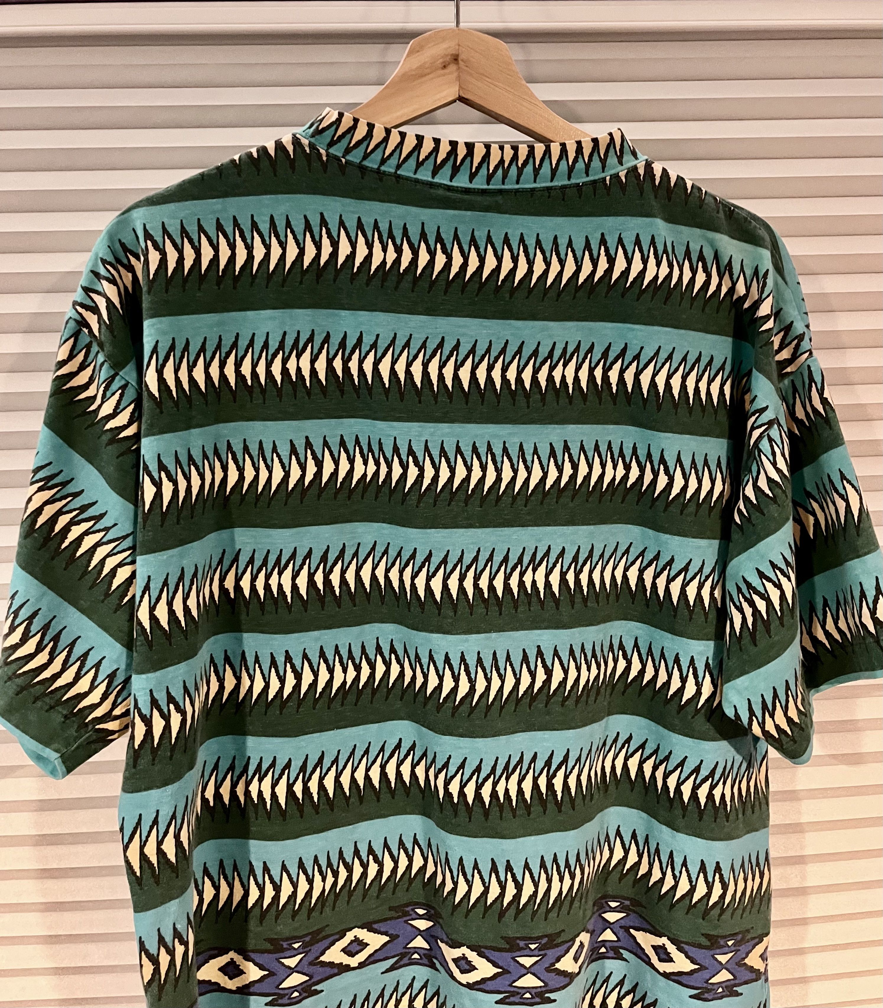 Vintage Vintage PCH Aztec T-Shirt - Forest Green/Turquoise - M Size US M / EU 48-50 / 2 - 4 Thumbnail