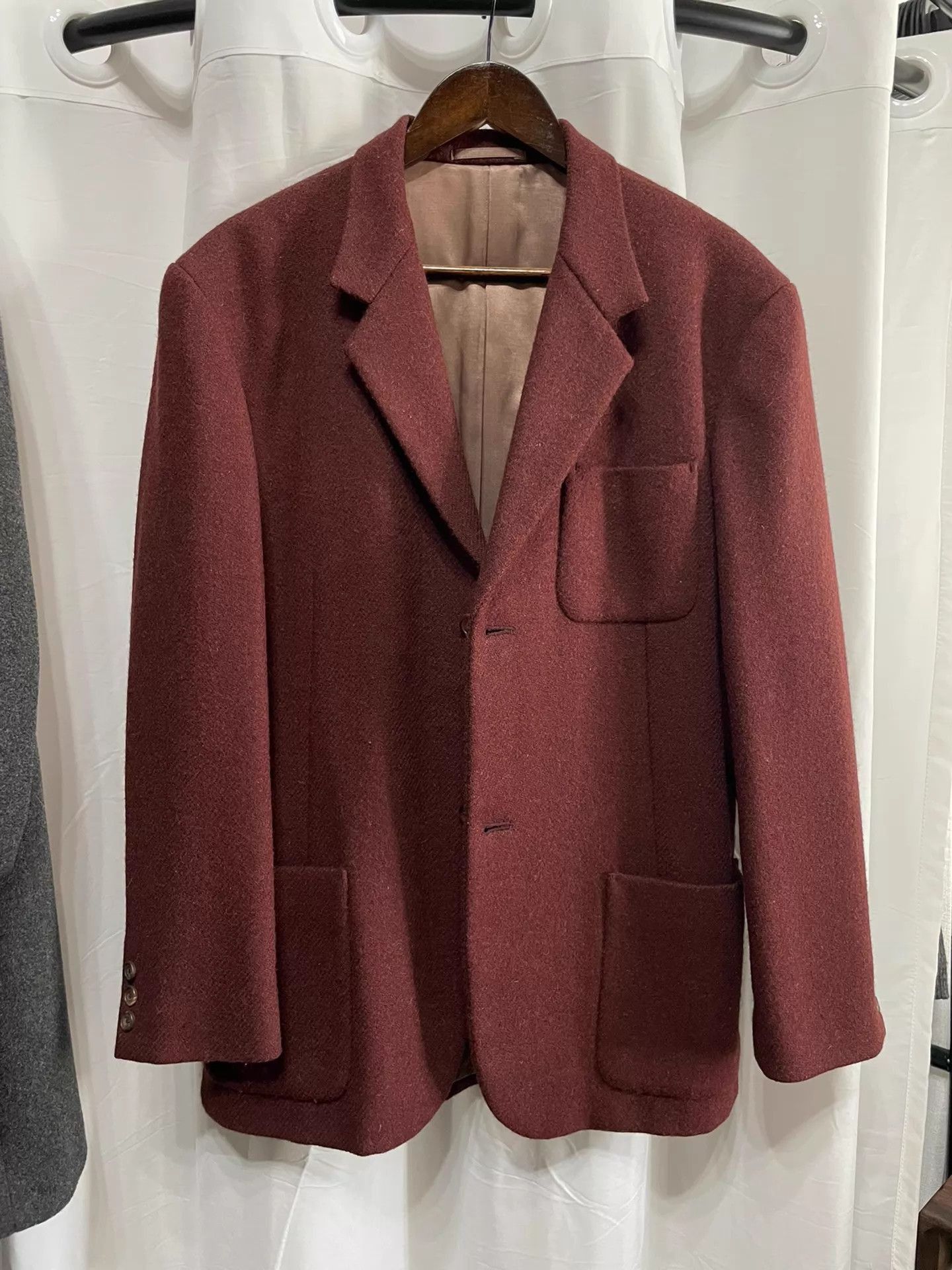 Yohji Yamamoto Red Heavy Structured Coat Size L Size US L / EU 52-54 / 3 - 1 Thumbnail