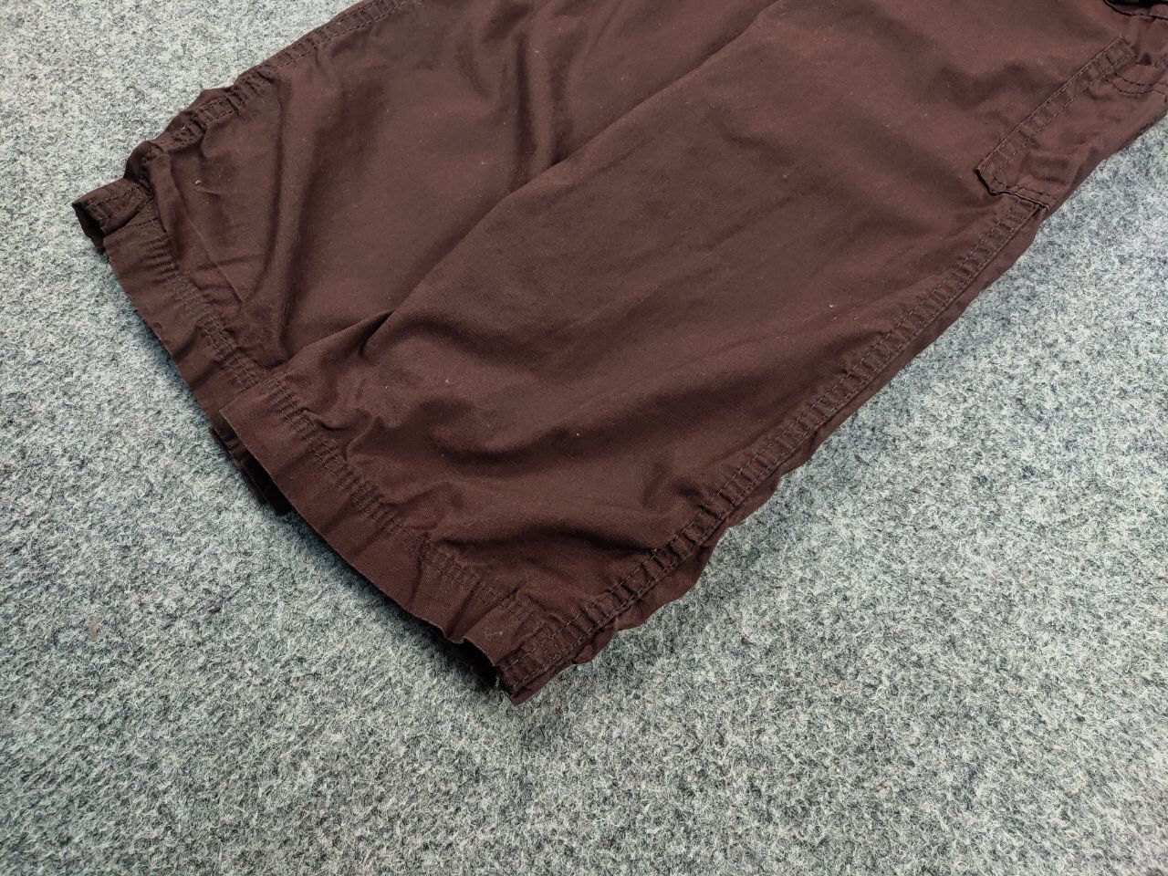 Japanese Brand Vintage Japanese Baggy Brown Cotton Cargo Pants Y2K Style Size US 30 / EU 46 - 6 Thumbnail