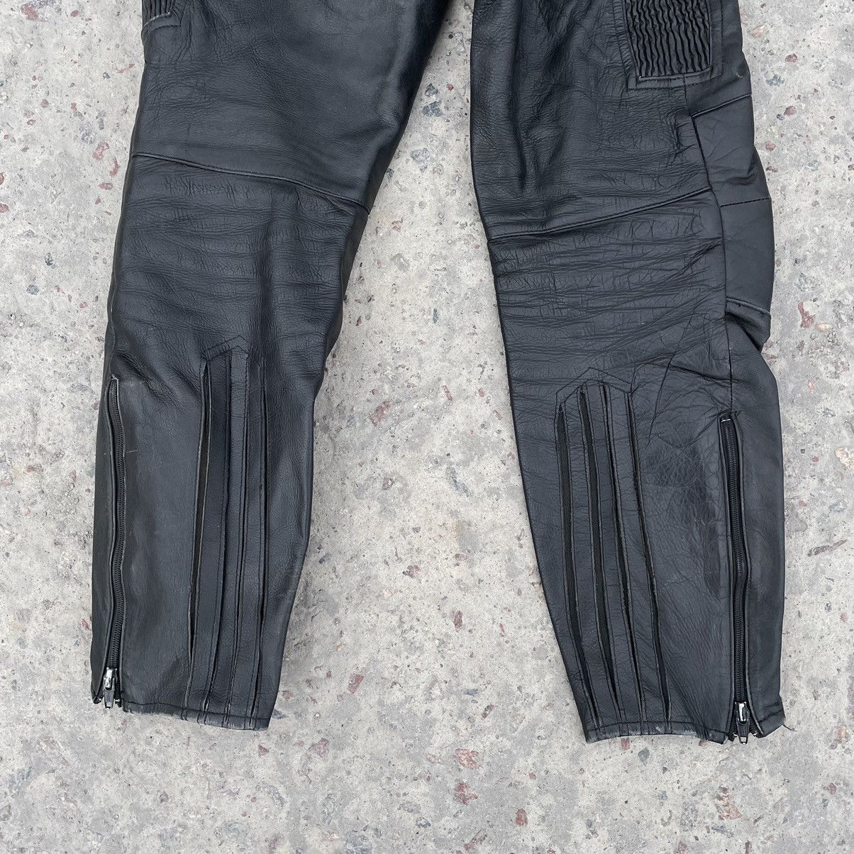 Other Vintage Moto Leather Pants 50 size Y2K 90s USA Japanese Size US 30 / EU 46 - 7 Thumbnail