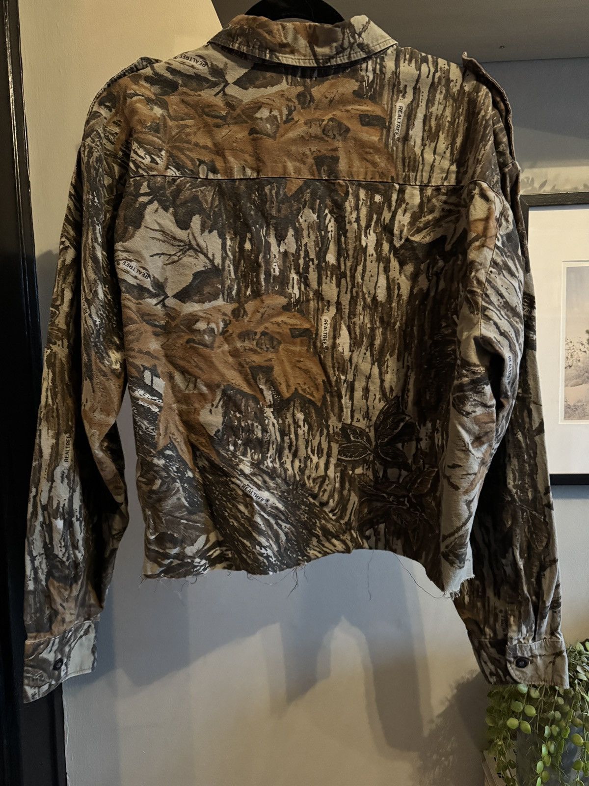 Vintage Vintage Real Tree Cropped Oversized Button Up Size US L / EU 52-54 / 3 - 2 Thumbnail