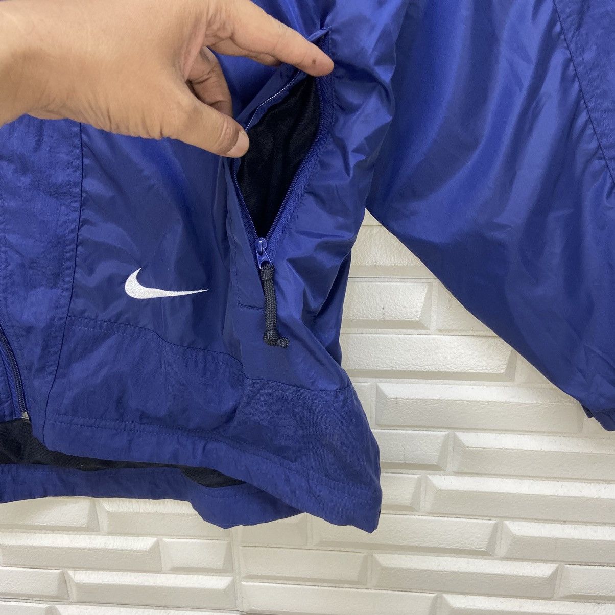 Nike Vintage 90s Nike Swoosh Loose Oversize Sweater Jacket Size US XL / EU 56 / 4 - 6 Thumbnail