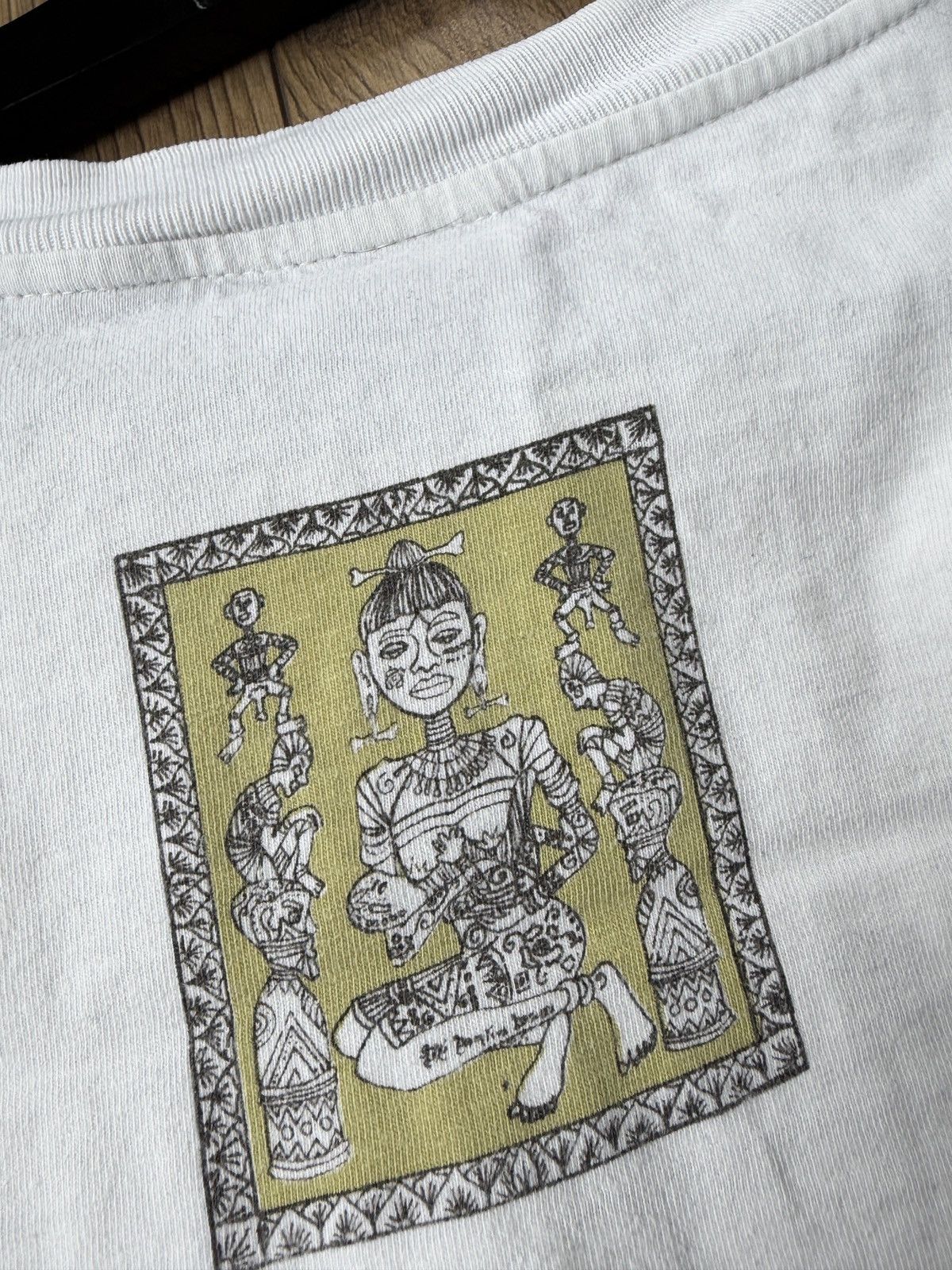 Vintage Bali Primitive Design Ethno Single Stitch Vintage T-shirt Size US XL / EU 56 / 4 - 18 Thumbnail