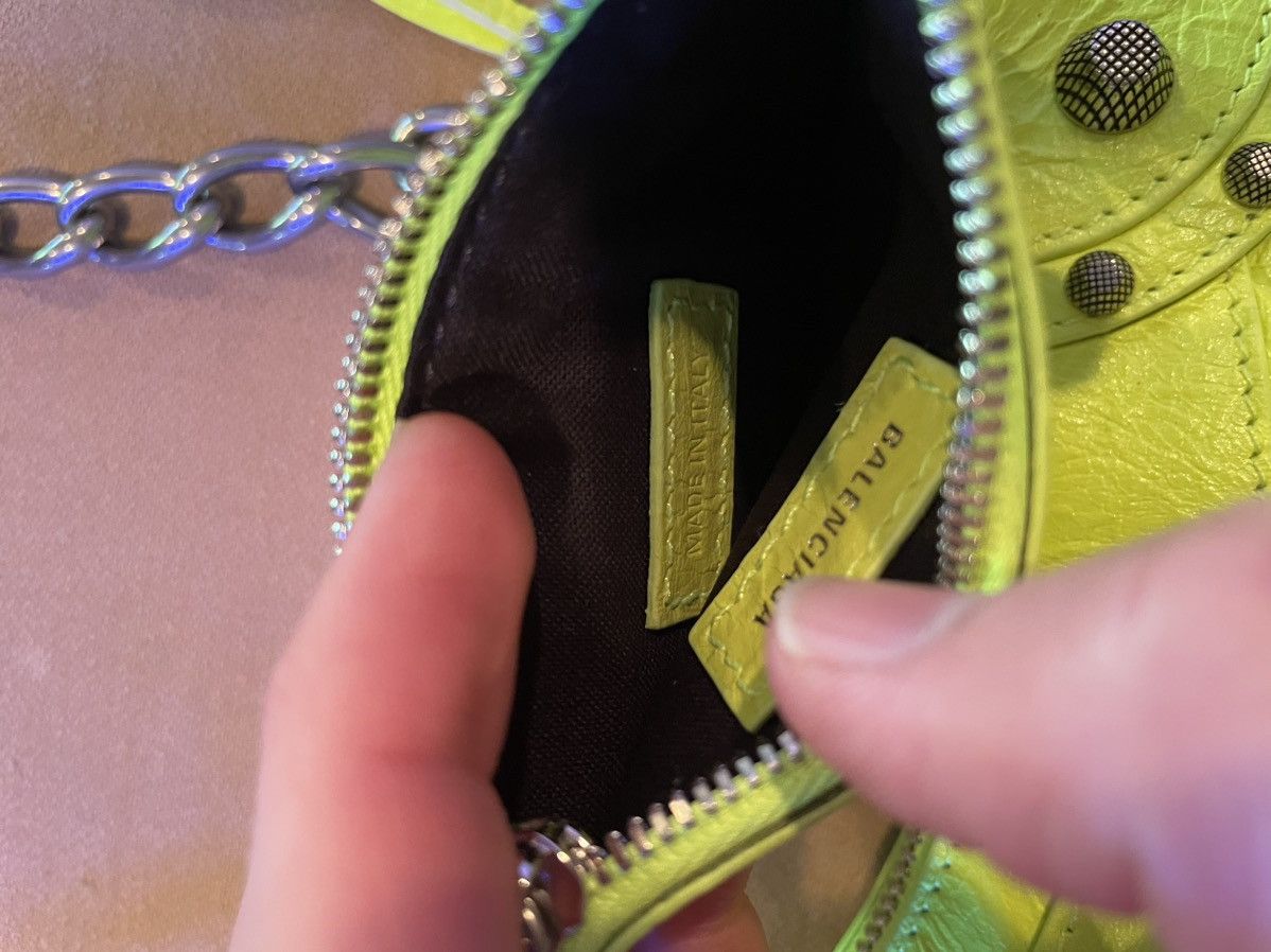 Balenciaga LE CAGOLE 8 B X8 W/C ARENA LAMB AS FLUO YELLOW Size ONE SIZE - 7 Thumbnail