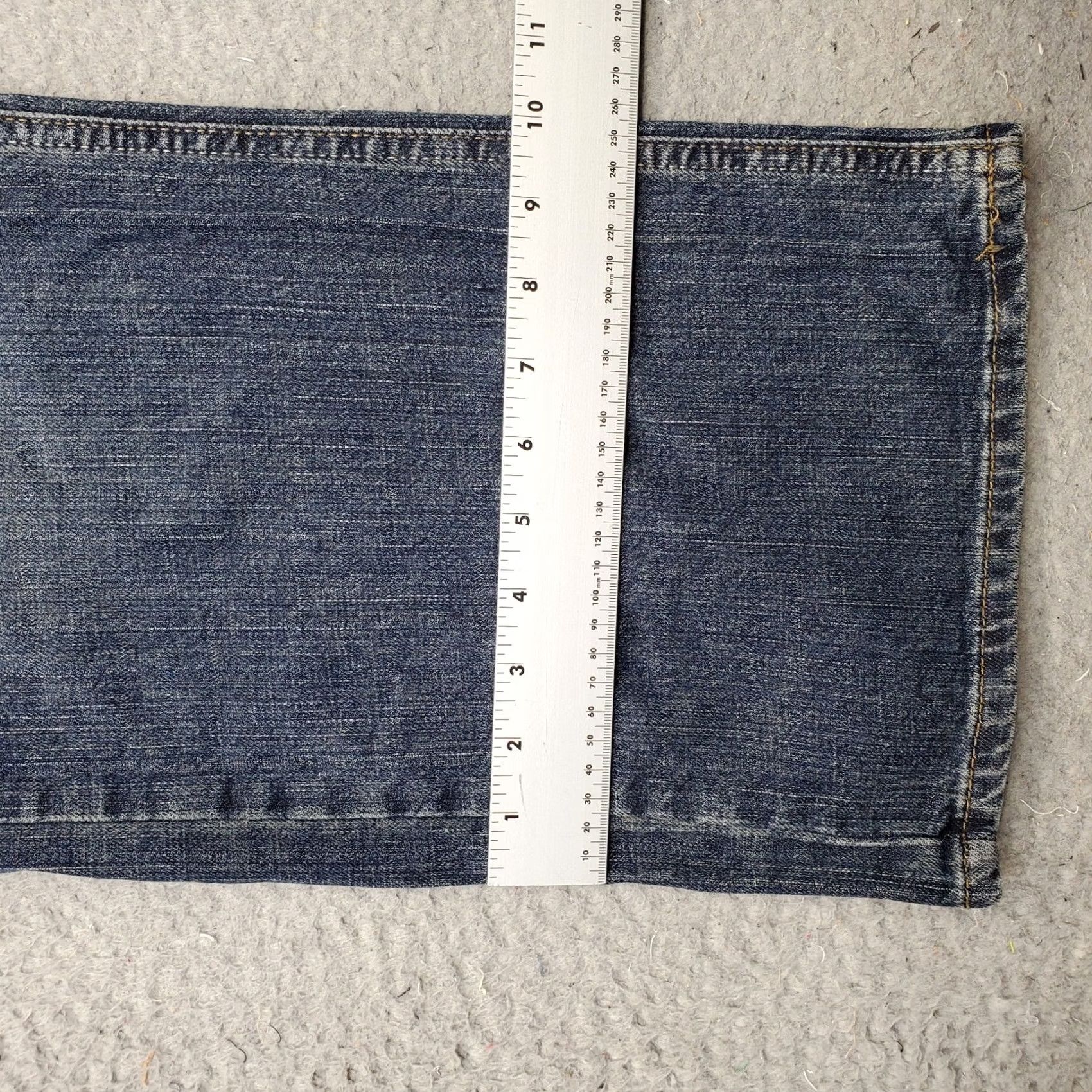 Levi's Levi'S Bootcut Jeans Mens 46x32 Blue Denim Dark Wash Faded Whiskered Streetwear Size US 30 / EU 46 - 5 Thumbnail