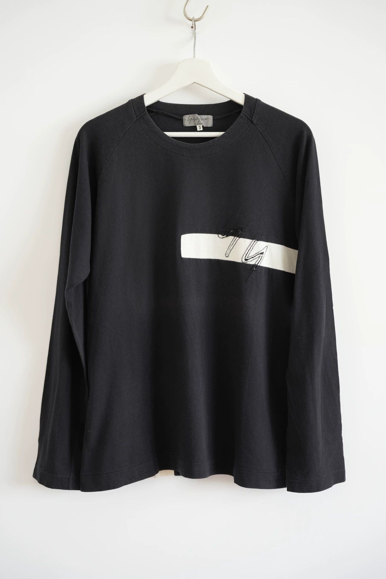 Yohji Yamamoto Yohji Yamamoto 03SS Distressed YY 05 Patch LS Tee Size US L / EU 52-54 / 3 - 1 Thumbnail