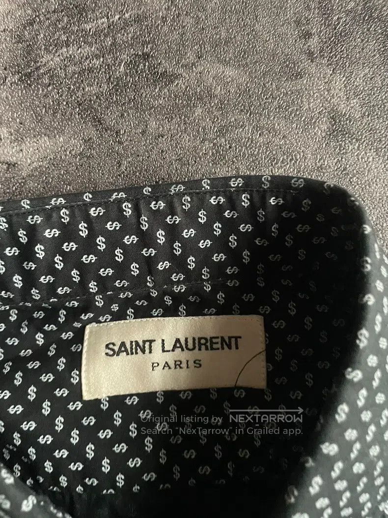Saint Laurent Paris Saint Laurent Paris Dollar Bill Shirt Size XS / US 0-2 / IT 36-38 - 3 Thumbnail