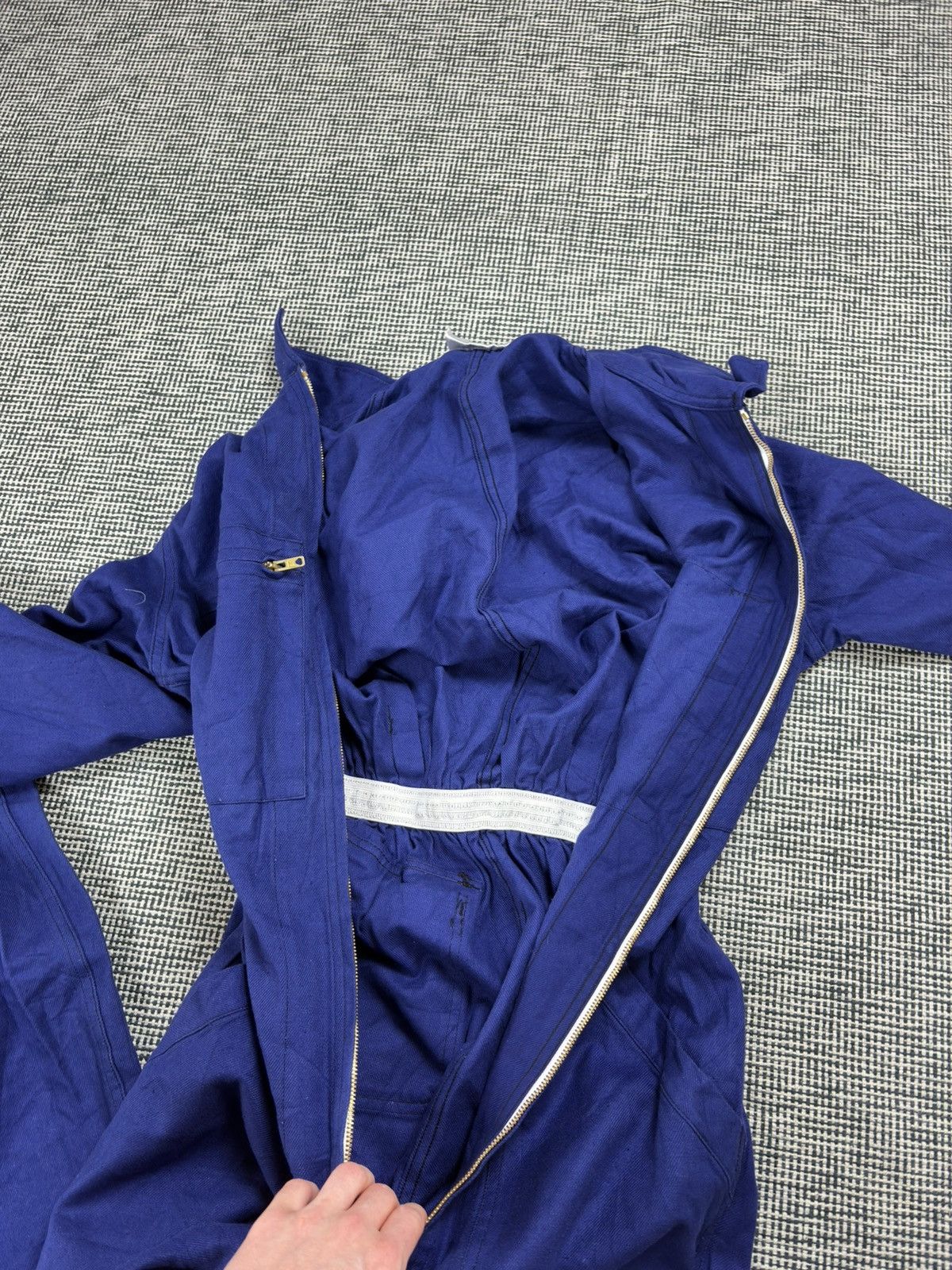 Le Laboureur 60s/70s french zip up coveralls sanfor jampsuit french chore Size US S / EU 44-46 / 1 - 8 Thumbnail