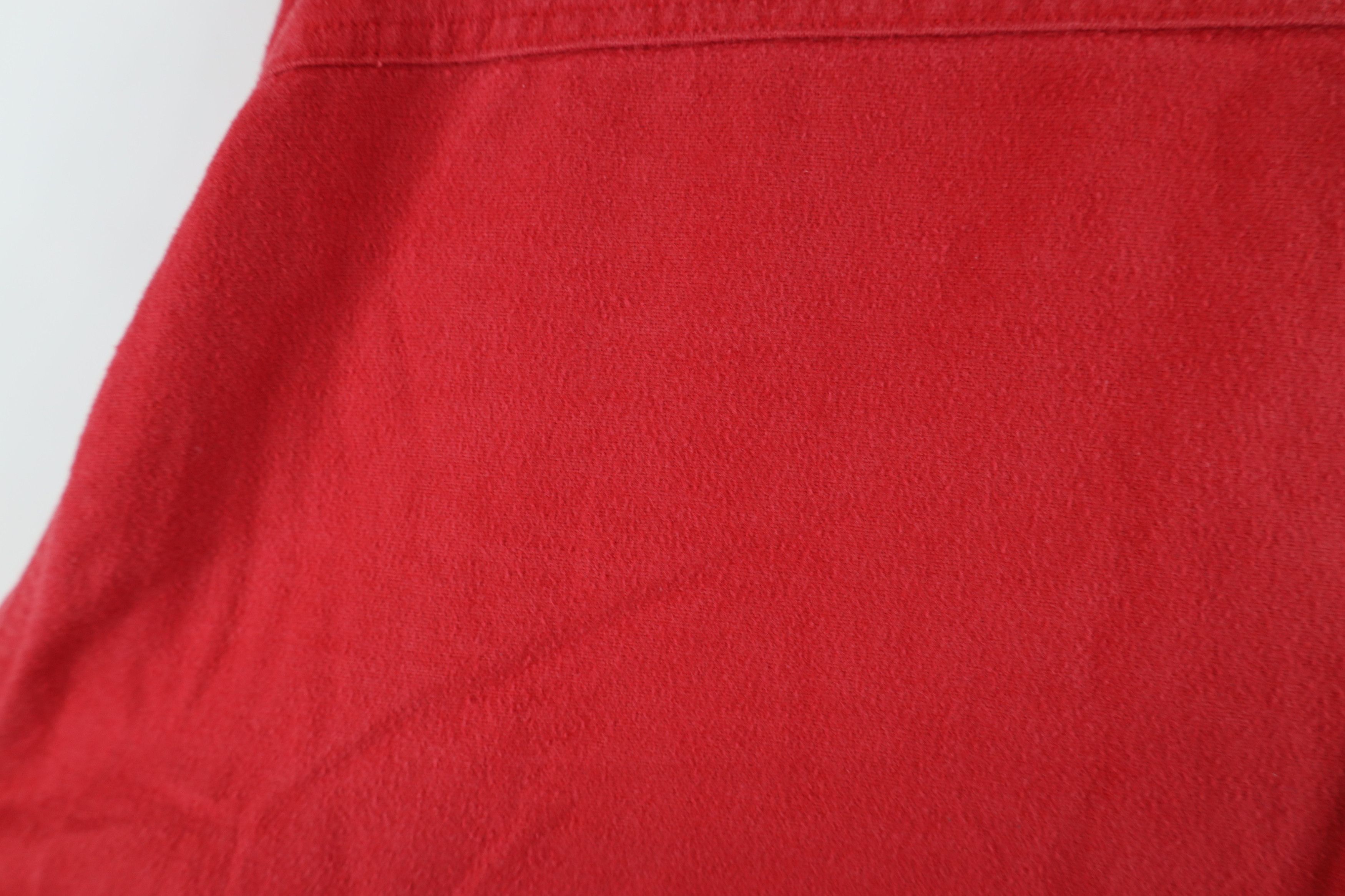 Vintage Vintage 70s Streetwear Cloth Collared Button Shirt Red Size US L / EU 52-54 / 3 - 11 Thumbnail