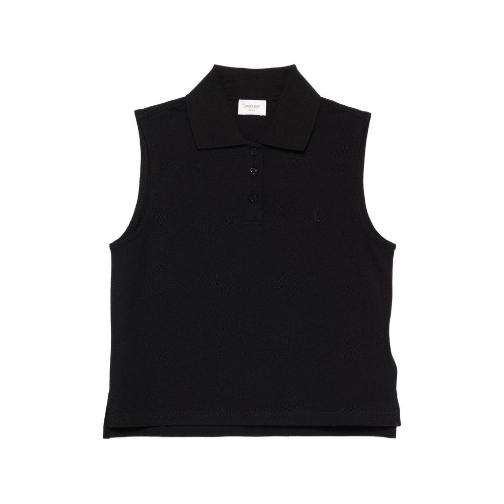 Saint Laurent Paris Saint Laurent BLACK Tops - Polo Tops Size M / US 6-8 / IT 42-44 - 1 Thumbnail