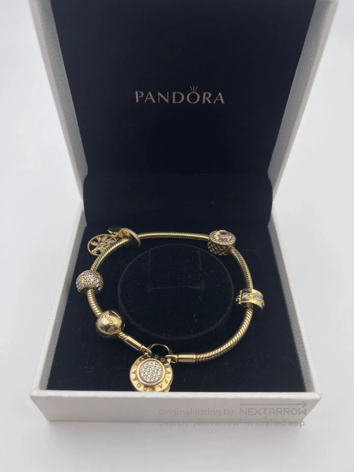 pandora Pandora Gold Charm Bracelet. Size ONE SIZE - 1 Thumbnail