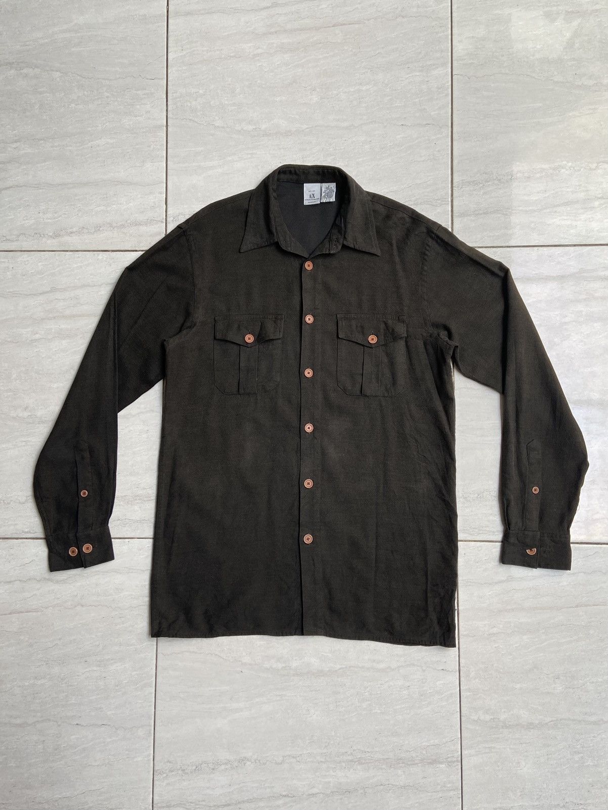 Armani Exchange ARMANI EXCHANGE Brown Shirt Size US S / EU 44-46 / 1 - 1 Thumbnail