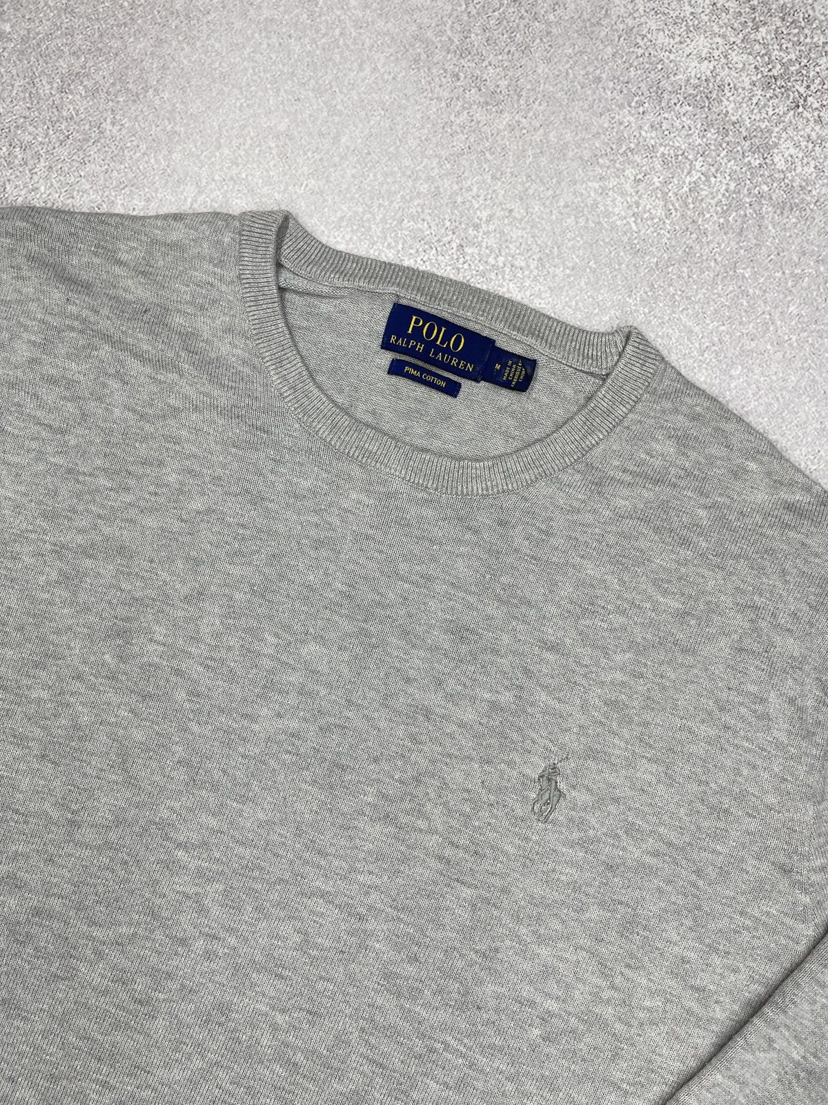 Polo Ralph Lauren Mens Polo Ralph Lauren Sweater Grey Y2K Rugby RRL Size US M / EU 48-50 / 2 - 4 Thumbnail