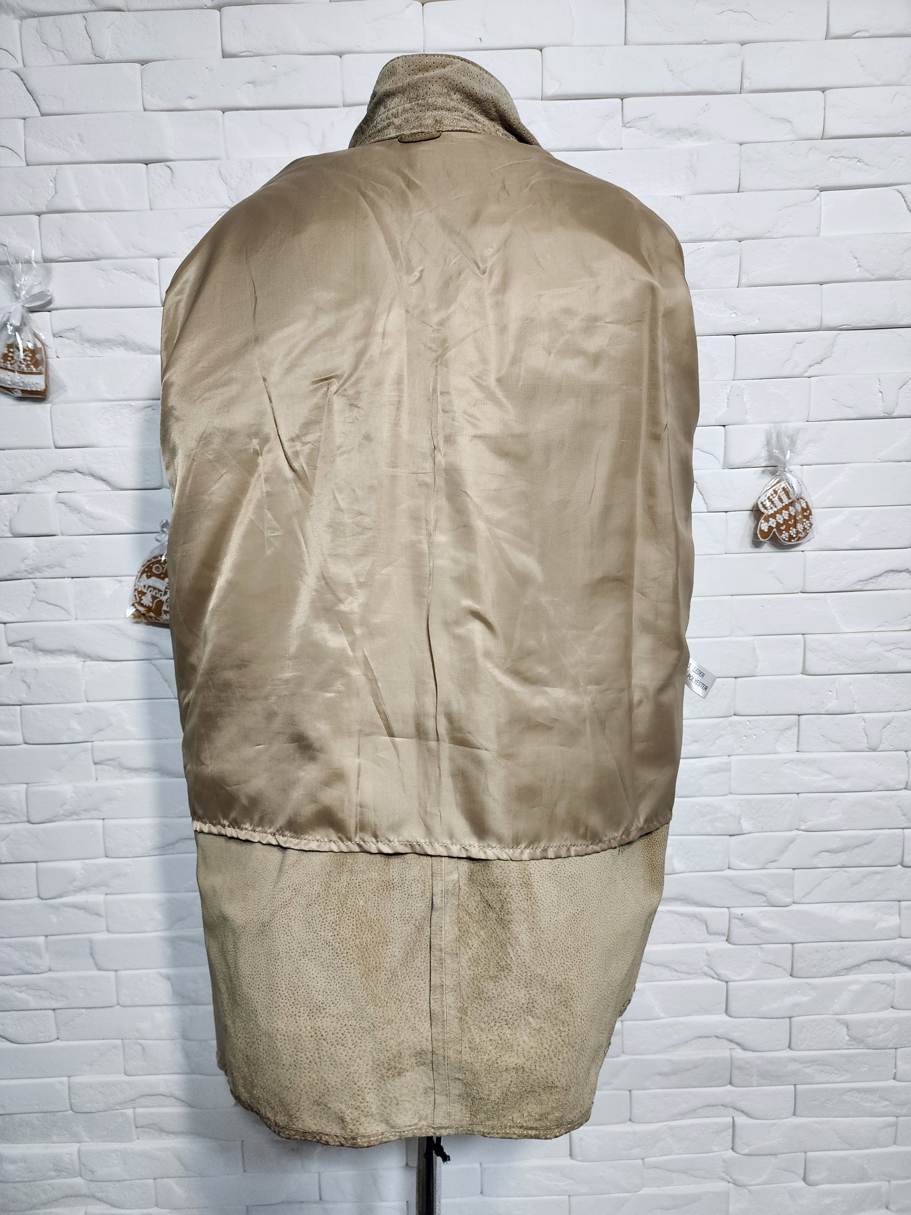 Genuine Leather Brown Suede Leather Jacket: Classic Design Size XXL / US 16-18 / IT 52-54 - 7 Thumbnail