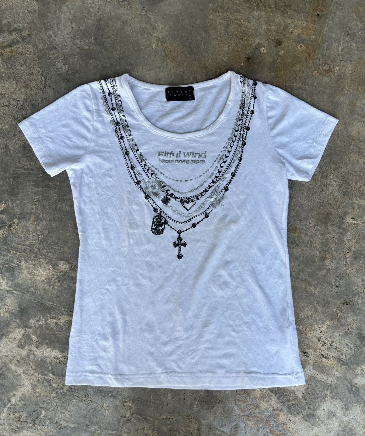 Hysteric Glamour Y2k T-Mind Party Necklace Ifsixwasnine Style Tshirt Size US M / EU 48-50 / 2 - 1 Thumbnail
