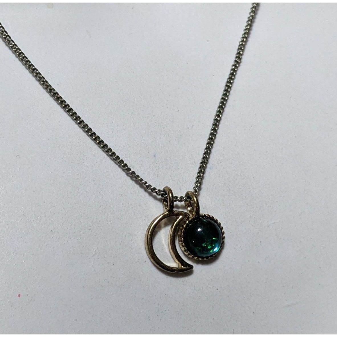 Other Minimalist Green Moon Charm Pendant Necklace Size ONE SIZE - 7 Thumbnail