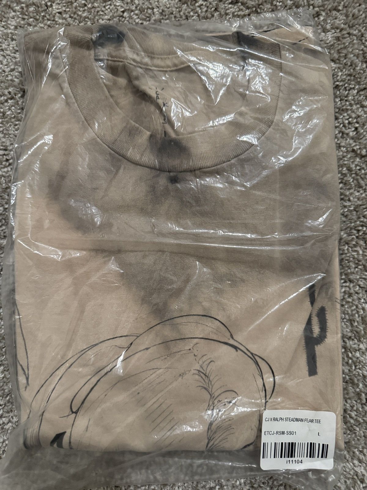 Complex × Travis Scott Travis Scott x Ralph Steadman FEAR Tee Size US L / EU 52-54 / 3 - 3 Thumbnail