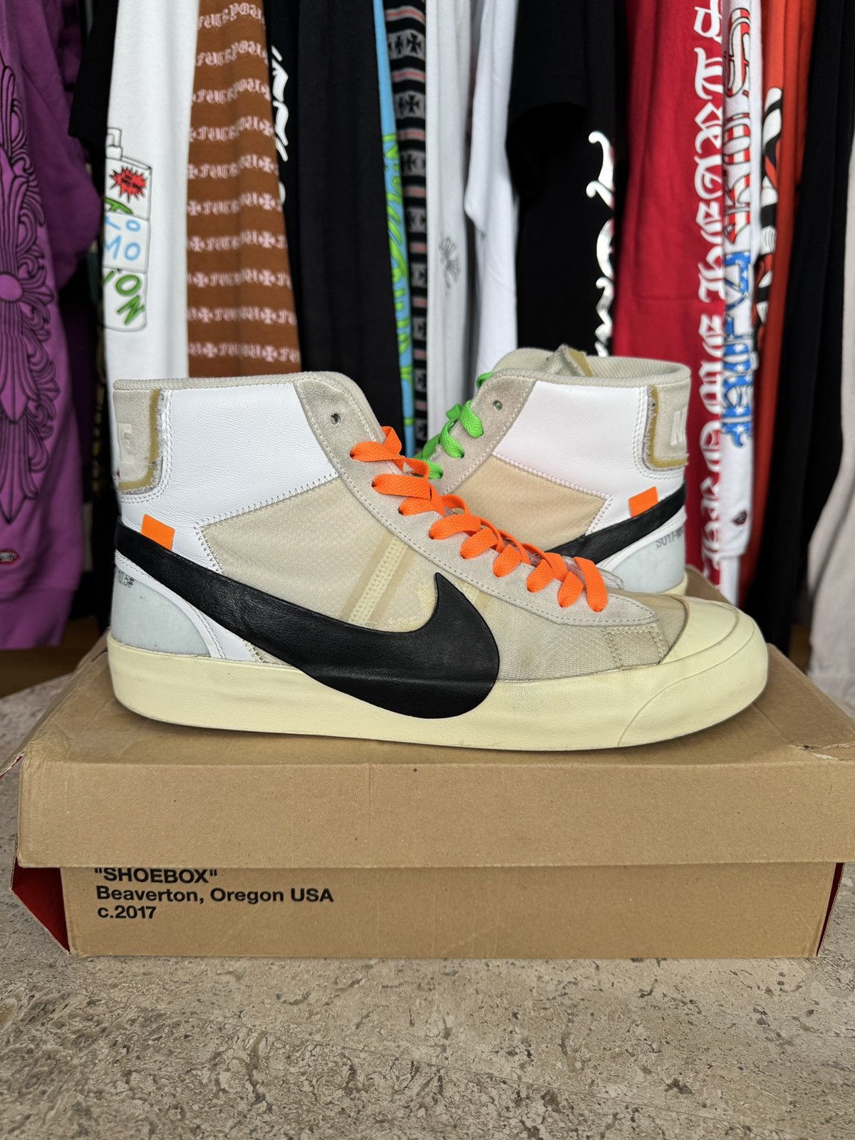 Off-White Nike Blazer Mid Off-White Size US 10.5 / EU 43-44 - 1 Thumbnail