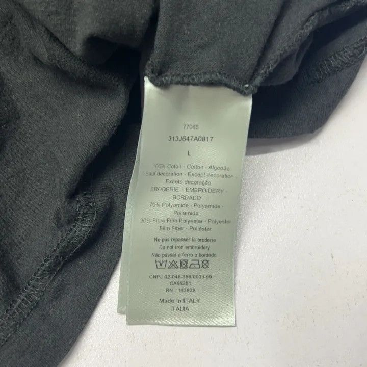 Dior Dior Dior SS23 Erl Logo Black Short Sleeve T-Shirt 0079-25 Size US L / EU 52-54 / 3 - 3 Thumbnail