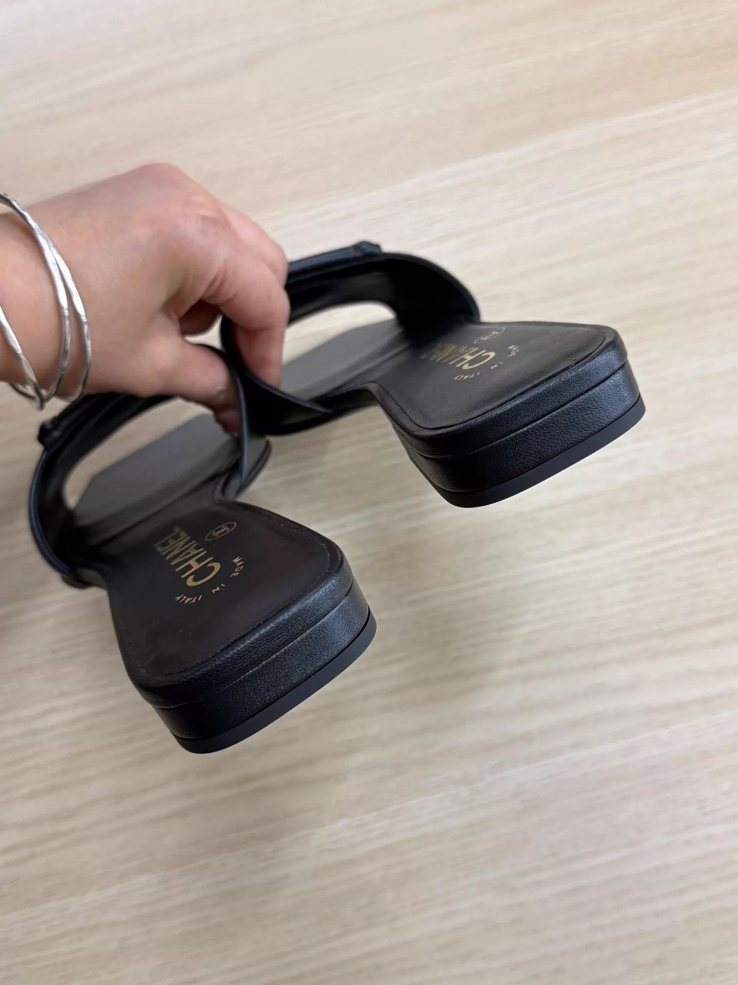 Chanel Chanel 26S SS Black CC Logo Slides 37 New Unused Size US 6.5 / IT 36.5 - 5 Thumbnail