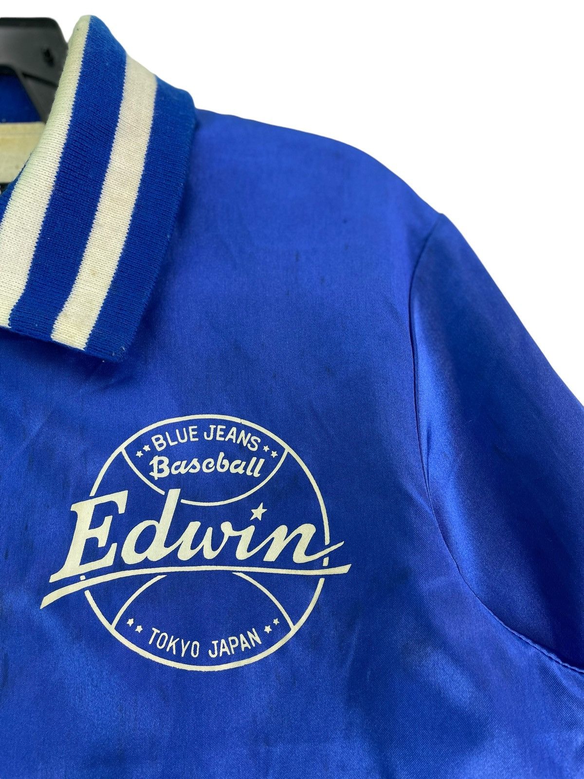 Edwin for japan market baseball logo varsity bomber jacket