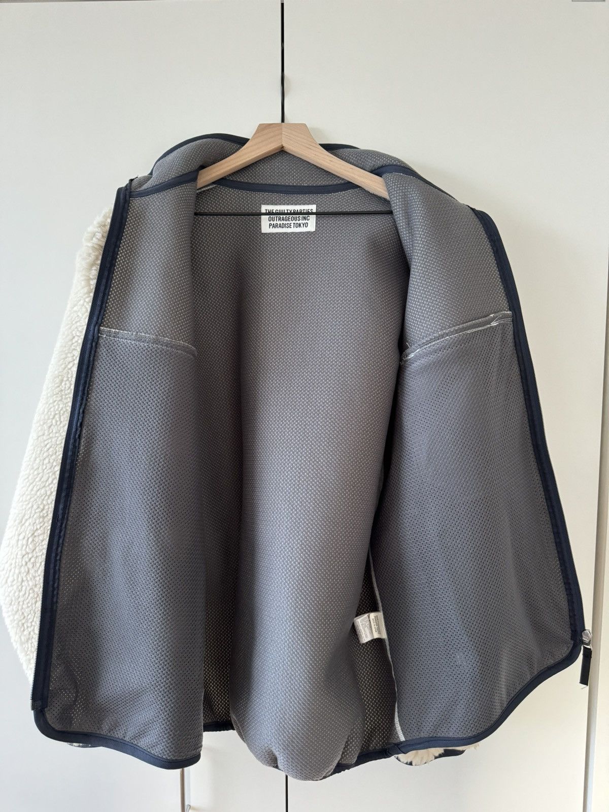 Wacko Maria Off-White Fleece Boa Jacket XL Size US XL / EU 56 / 4 - 5 Thumbnail