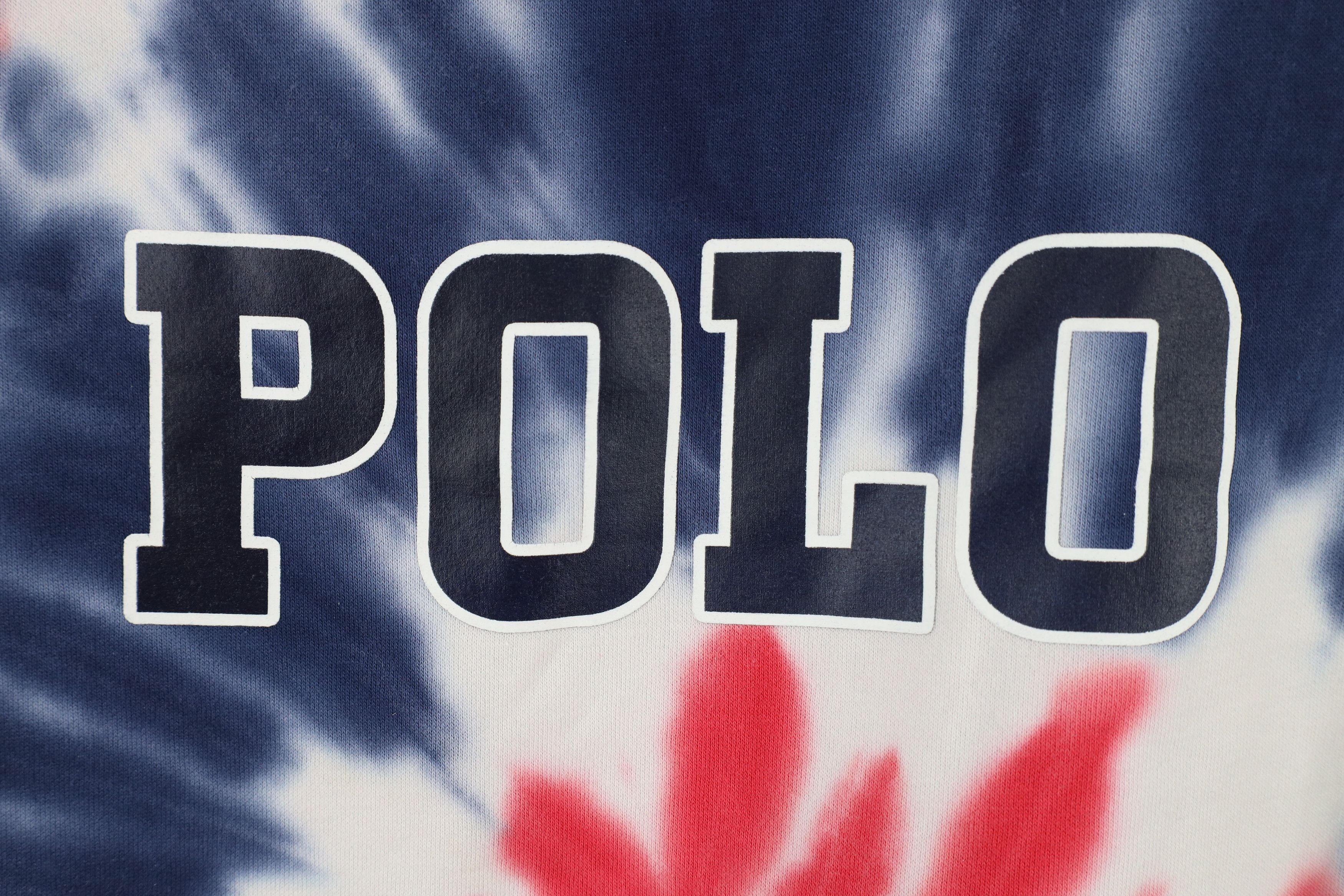 Ralph Lauren × Vintage Vintage Y2K Ralph Lauren Out Block Letter Tie Dye Sweatshirt Size XL / US 12-14 / IT 48-50 - 4 Thumbnail