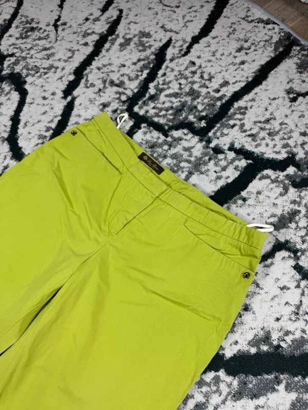 Loro Piana trousers green elegant straight XL italy basic logo 46 Size 32" / US 10 / IT 46 - 4 Thumbnail