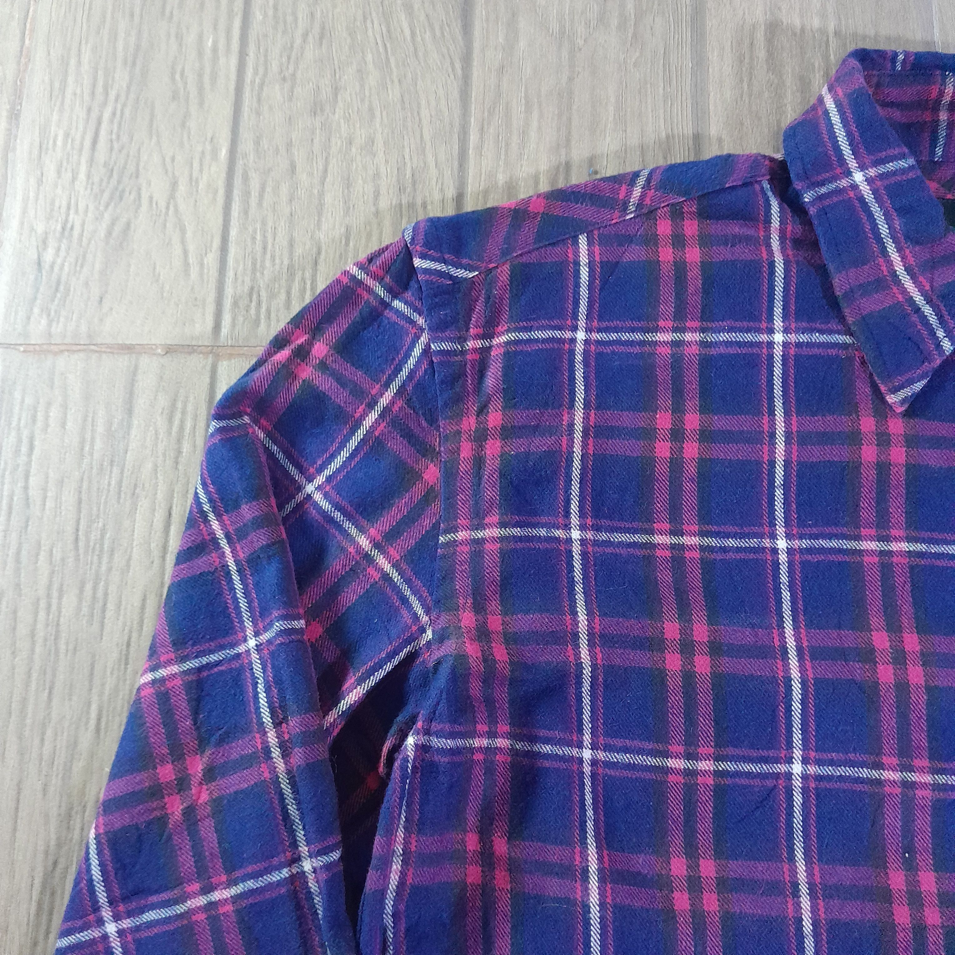Beams Japan Beams Flannel Check Shirt Button Up Long Sleeve Size M Size US M / EU 48-50 / 2 - 3 Thumbnail