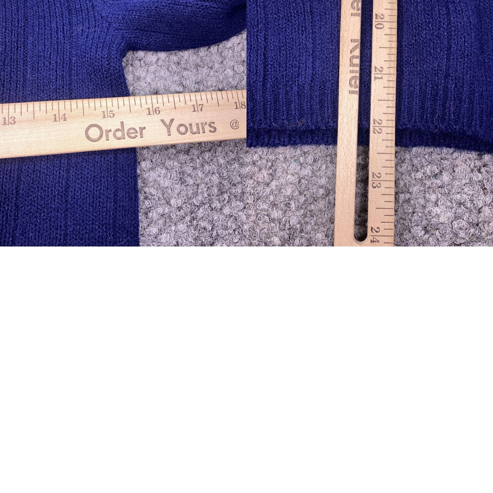 Vintage VINTAGE Bernice Sweater Shirt Womens 34 Blue Turtleneck Orlon Acrylic 60s Size XXS / US 00 / IT 34 - 8 Thumbnail