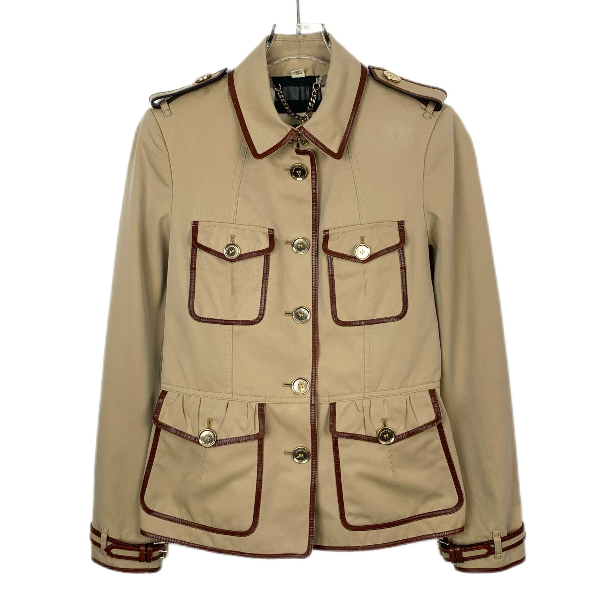 Burberry Burberry London Beige & Brown Multi-Pocket Trench Coat Size Size S / US 4 / IT 40 - 1 Thumbnail